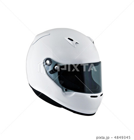 modern white motorcycle helmet 4849345