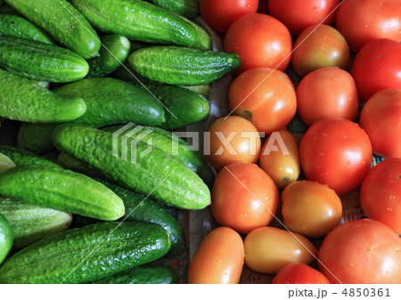 cucumber and tomatoes 4850361