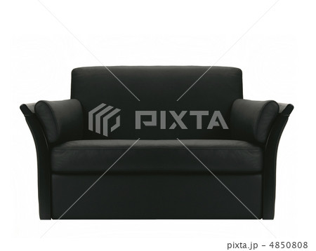 Black leather armchair isolated 4850808