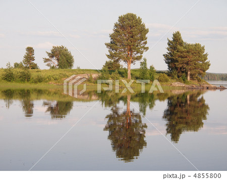 Beautiful lake in the north of Karelia, Russia Beautiful lake in the north of Karelia, Russia 4855800