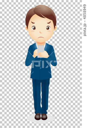 ビジネス男性イラスト 4858949