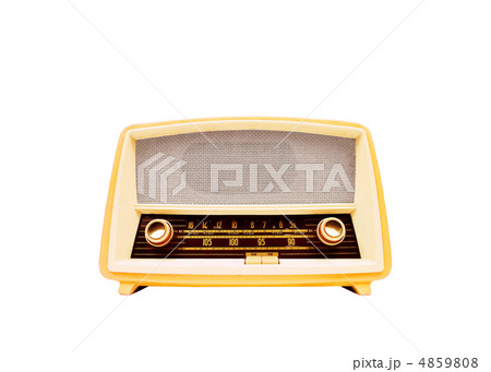 vintage radio isolated 4859808