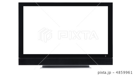 LCD screen TV with white background and place for your image LCD screen TV with white background and place for your image 4859961