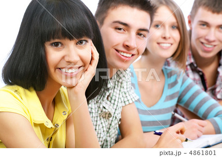 Happy students Happy students 4861801