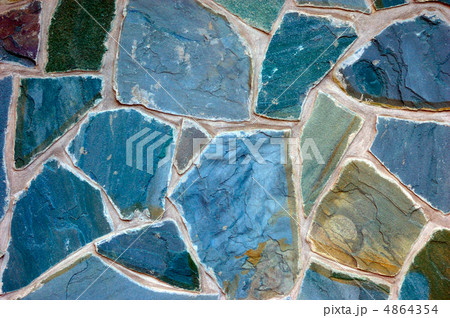 stone surface of wall 4864354