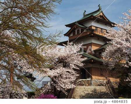 桜咲く高島城 4864835