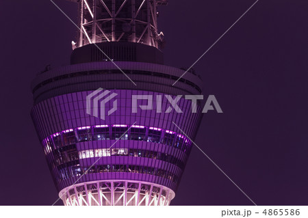 東京スカイツリーのライトアップ・雅と展望台の明かり 4865586
