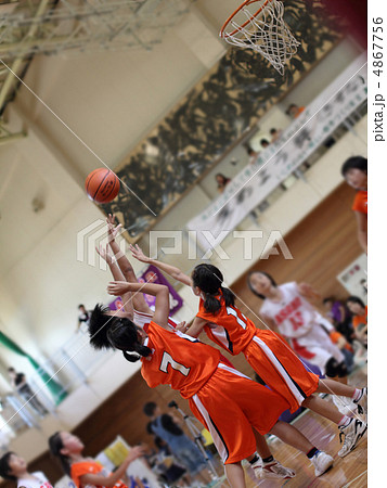 女子ミニバス の写真素材