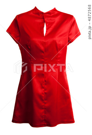 Red silk woman's dress 4872568