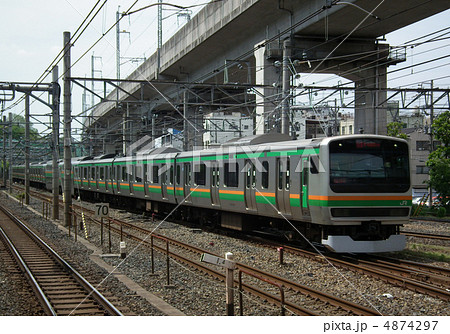 湘南新宿ライン　E231系　上中里駅 4874297