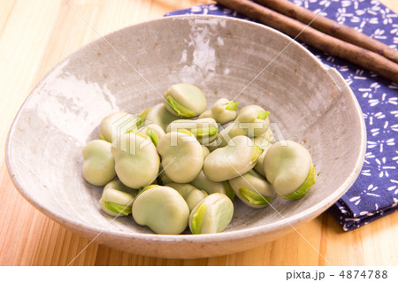 そら豆の塩ゆで そら豆の塩ゆで 4874788