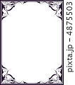 飾り枠18（紫） 4875503