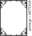 飾り枠18（黒） 4875504