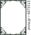 飾り枠18（緑） 4875513
