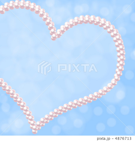 青パールハートのバックグラウンド 4876713