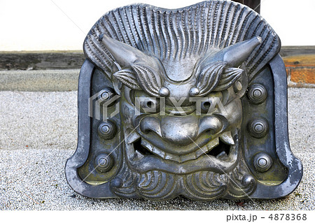 鬼瓦の写真素材