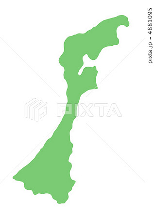 石川県の地図のイラスト素材 4881095 Pixta
