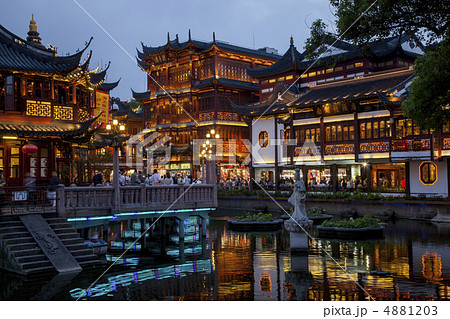 豫園商城夜景 上海 豫園商城夜景 上海 4881203