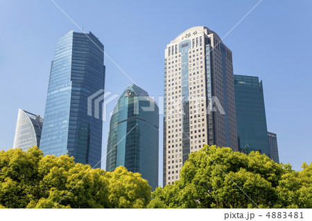 上海 浦東地区 近代ビル群 上海 浦東地区 近代ビル群 4883481
