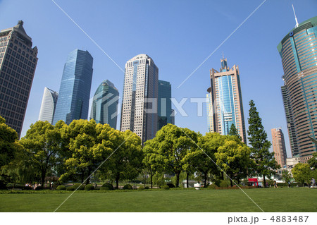 上海 浦東地区 近代ビル群 上海 浦東地区 近代ビル群 4883487