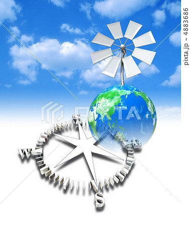地球の風車／東西南北 4883686