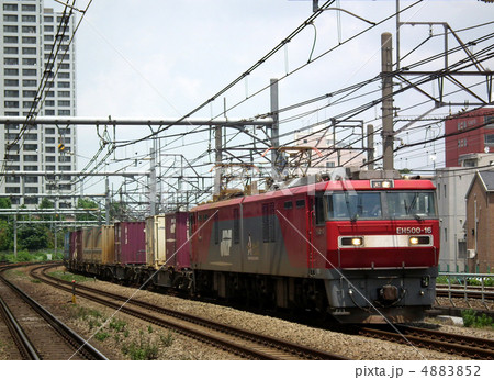 貨物列車 EH500 コンテナ 新大久保駅 貨物列車 EH500 コンテナ 新大久保駅 4883852