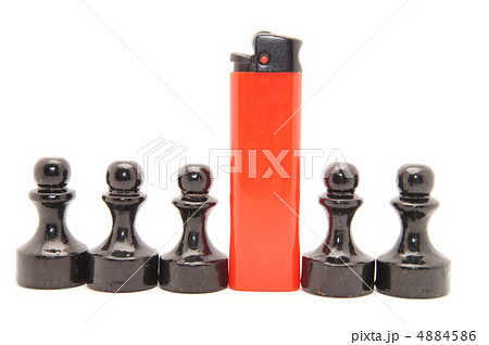 Lighter red and black chess on white background Lighter red and black chess on white background 4884586