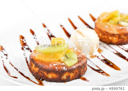 Tasty dessert with ice cream 4890761