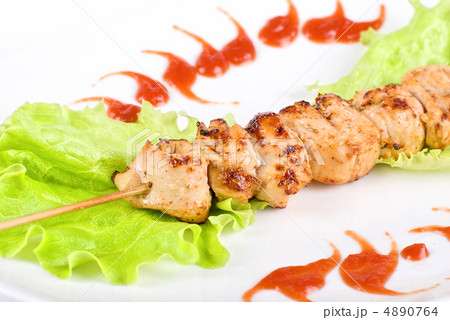 Grilled chicken meat closeup 4890764