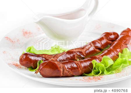 grilled sausage closeup 4890768