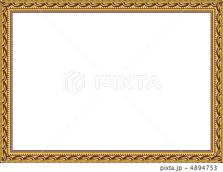 金色の額縁のイラスト素材 4894753 Pixta