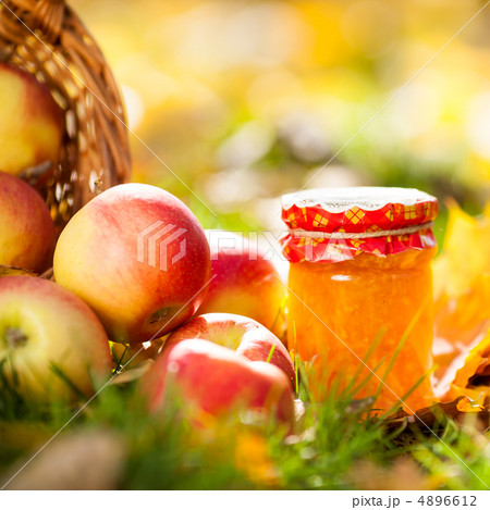 Apple jam in jar Apple jam in jar 4896612