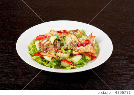 Salad of smoked eel Salad of smoked eel 4896751