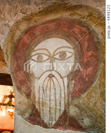 old Coptic fresco 4898125