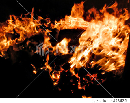 fire in stove fire in stove 4898626