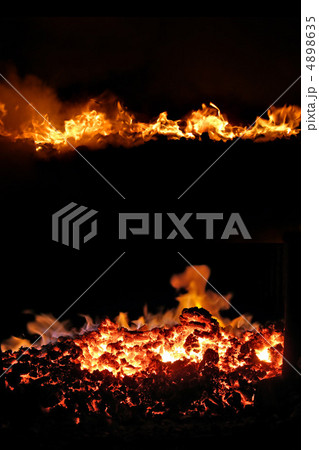fire in stove fire in stove 4898635