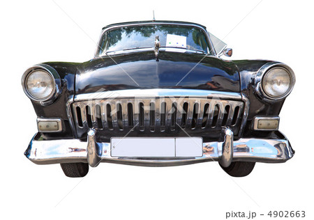 retro car on white background retro car on white background 4902663