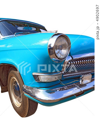 retro car on white background retro car on white background 4902697