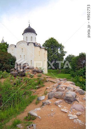 ancient fortress on stone hill 4902753