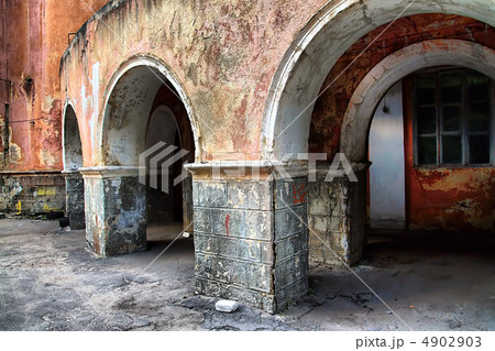 old destroyed building 4902903