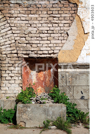 old destroyed building 4903603