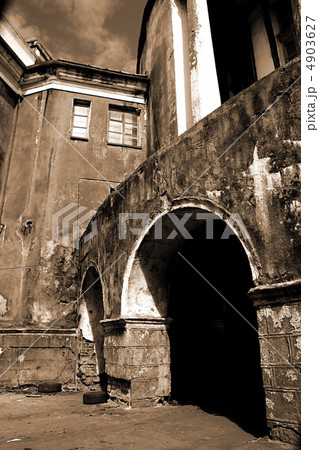 old destroyed building 4903627