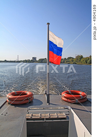 flag on motor ship flag on motor ship 4904169