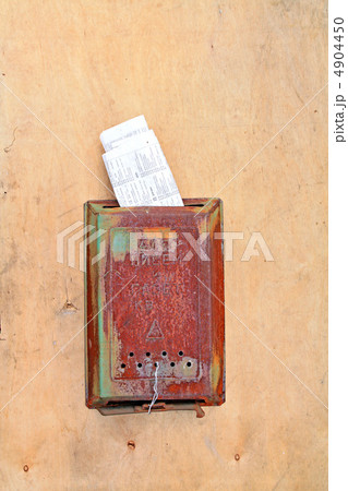 old mailbox on wooden door old mailbox on wooden door 4904450