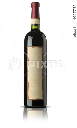Bottle of old wine isolated on white Bottle of old wine isolated on white 4907752