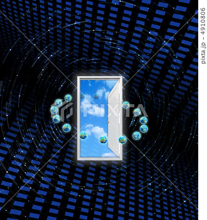 青空が見える扉の向こう/宇宙空間 青空が見える扉の向こう/宇宙空間 4910806