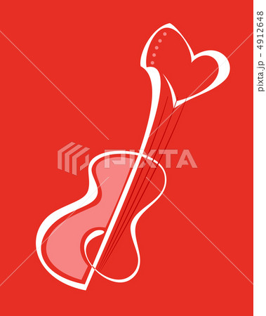 Guitar with heart shape Guitar with heart shape 4912648