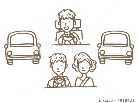 自動車とドライバー 4918423