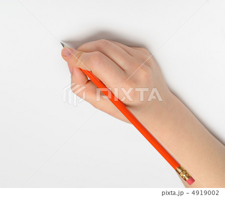 Hand with red pencil Hand with red pencil 4919002