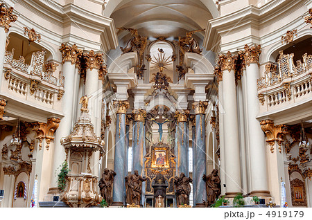 Interior of ancient church 4919179